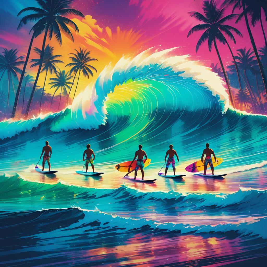 Epic Surfers in Tropical Maui Waves