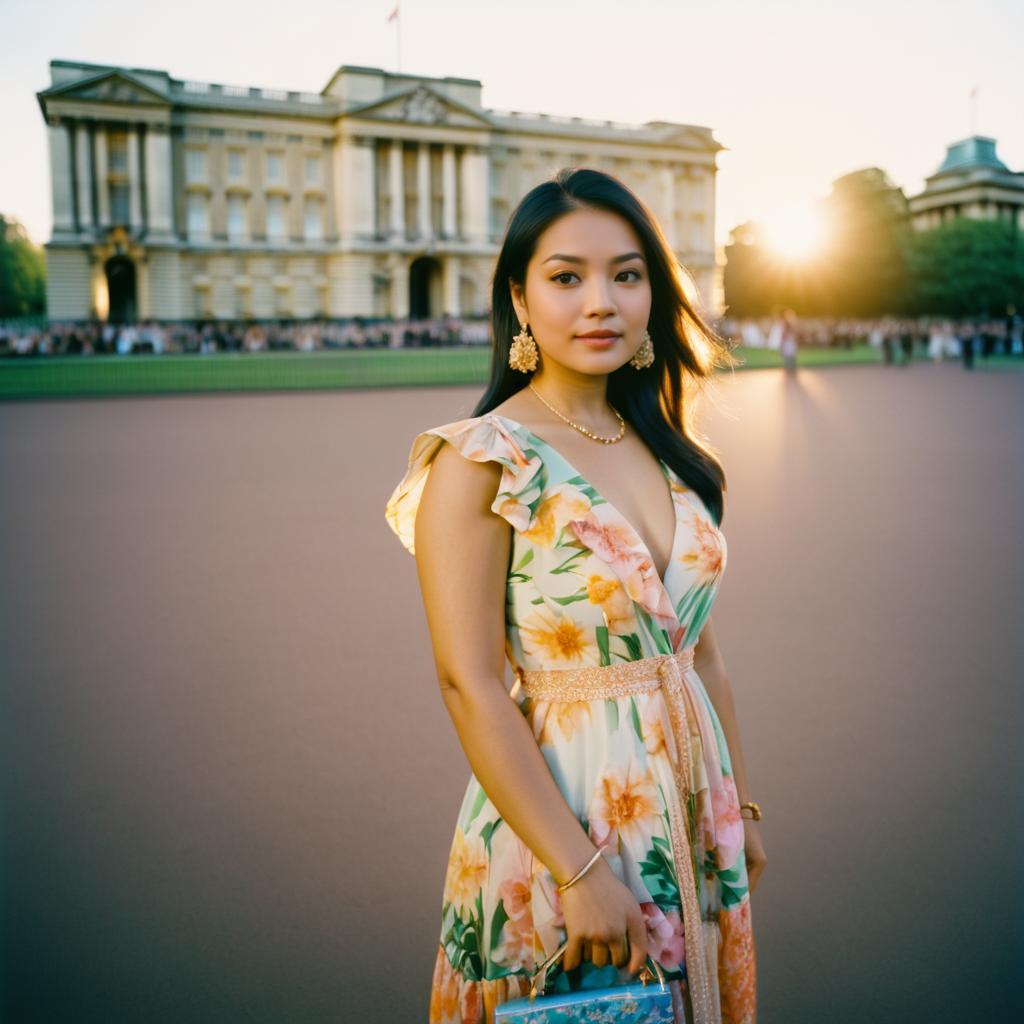 Vibrant Sunset Portrait in London