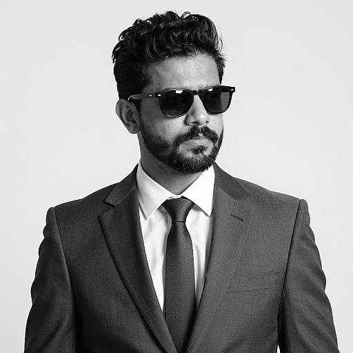 Stylish Portrait of a Serious Man