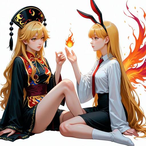 Charming Duo with Animal Ears