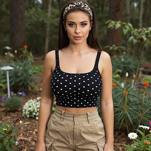 Pinhole Style Woman in Woodland Garden