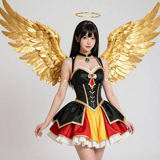 Female Angel with Winged Headpiece