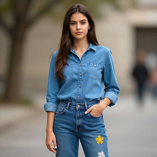 November Birthday Outfit in Denim