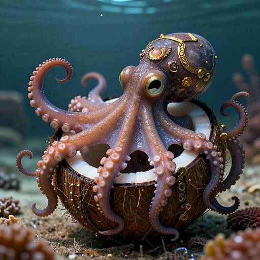 Whimsical Steampunk Octopus Tentacles