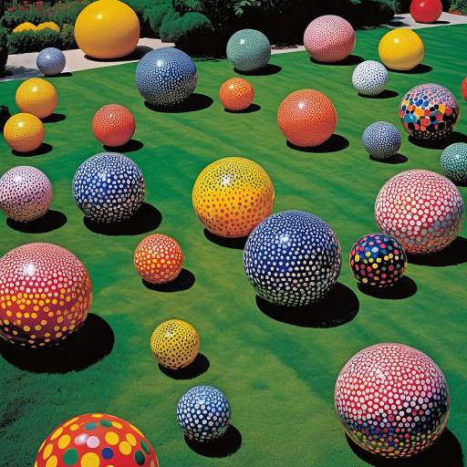 Surreal Polka-Dotted Garden Exploration Surreal Polka-Dotted Garden Exploration