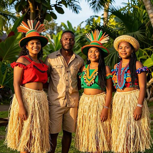 Vibrant Tropical Cultural Gathering