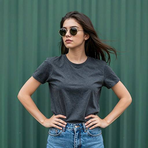 Urban Confident Woman in Sunglasses