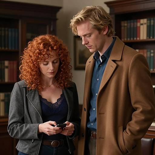 Intimate Encounter in a Dim Room