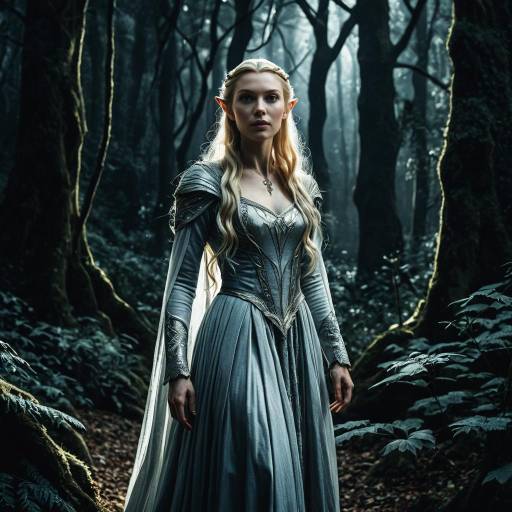 Elven Queen in Enchanted Forest