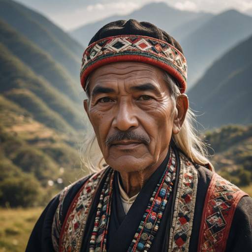 Elderly Man in Traditional Garments Portrait