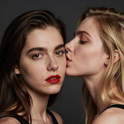 Emotional Close-Up of Two Women