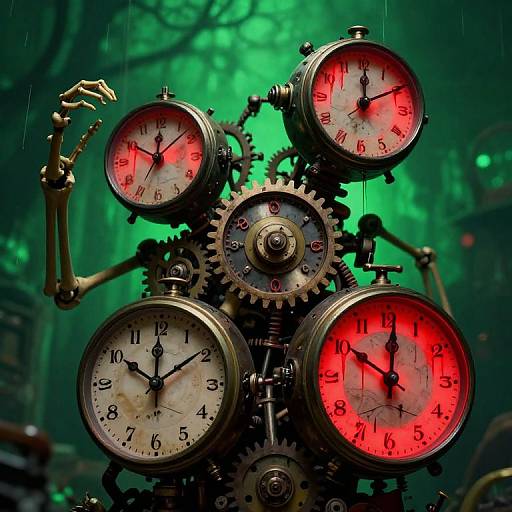 Mechanical Clocks as Haunting Monsters