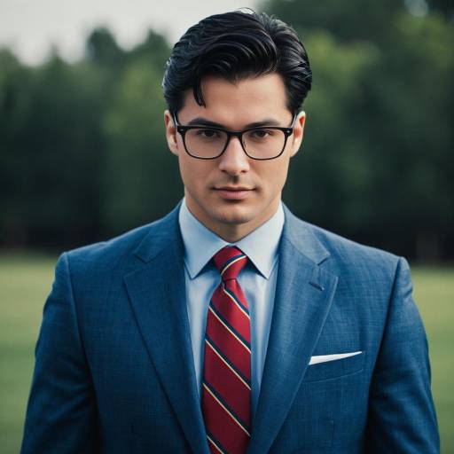 Stylish Clark Kent Portrait Outdoors