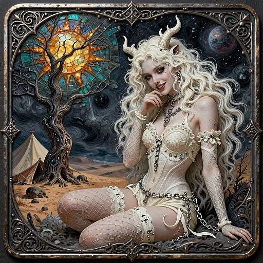 Filigree Gothic Fantasy Monster Landscape