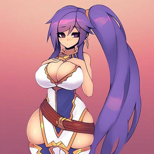 Illustration of Ishtar (fire emblem), fire emblem in the style of Sub-res