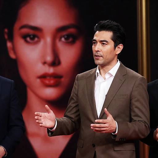 Dramatic Portrait of Man and Woman