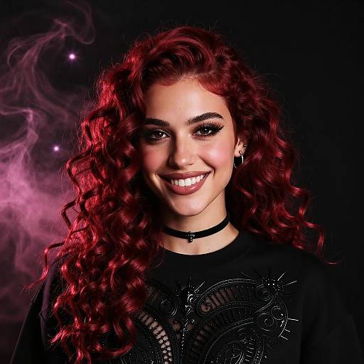 Elegant Close-Up of Manuela in Black