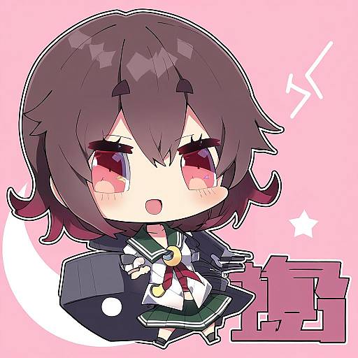Illustration of Mutsuki kai ni (kancolle), kantai collection in the style of Milkpanda