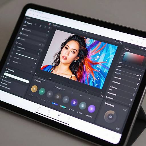 Futuristic AI Photo Editor Dashboard