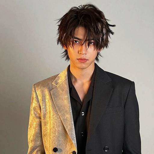 Feathered Layers Male Fashion Editorial