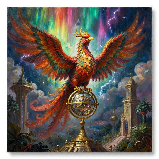 Arcane Clockwork Phoenix in Hanging Garden