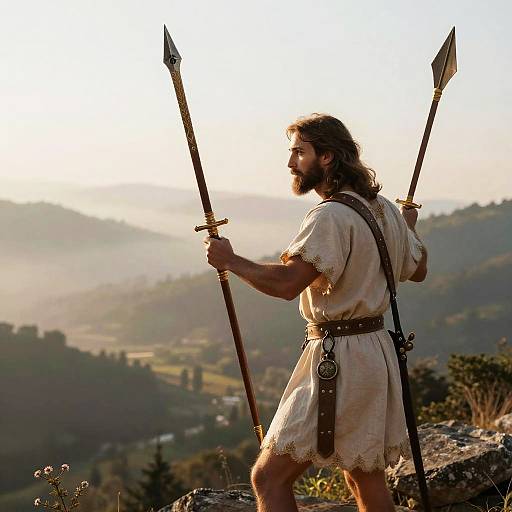 Jesus as Warrior in Misty Valley