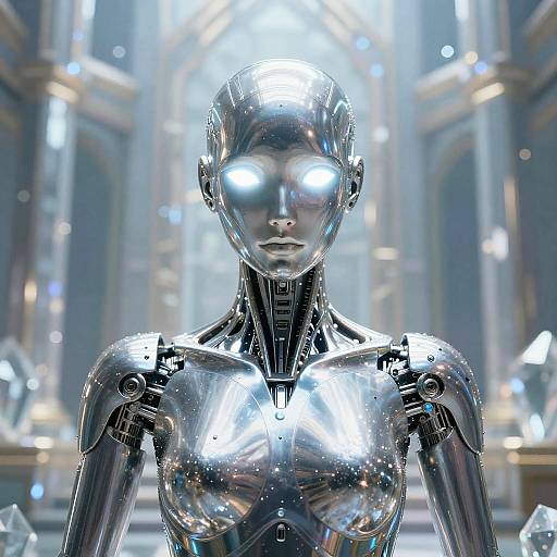 Hyper-Realistic Android Oracle Portrait