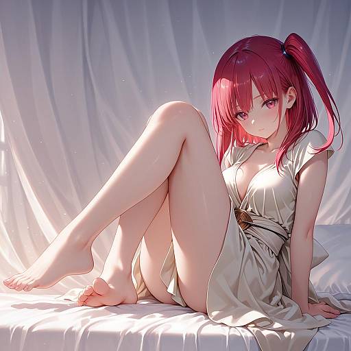 Illustration of Morgiana, magi the labyrinth of magic in the style of Na-ga