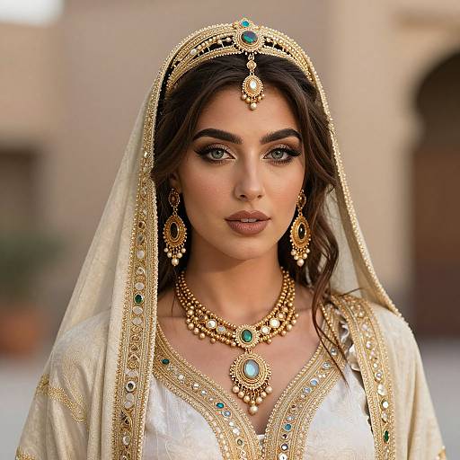 Realistic Arabian Costume Portrait