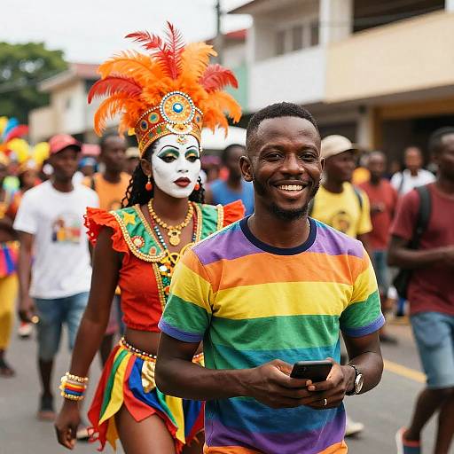 Vibrant Street Parade Celebration