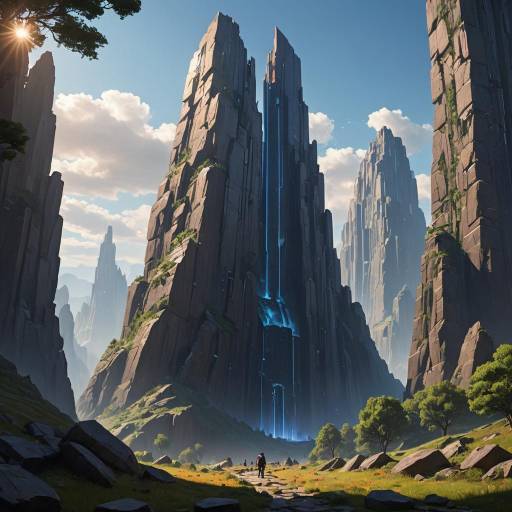 Majestic Urban Monolith in Mountain Valley Majestic Urban Monolith in Mountain Valley