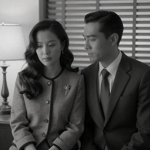 Elegant Black and White Couple Portrait