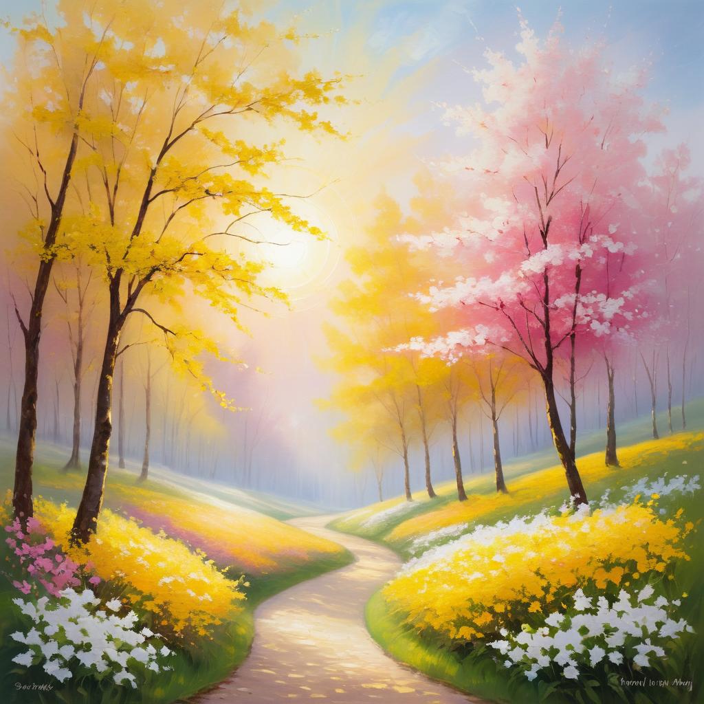 Enchanting Spring Morning Painting