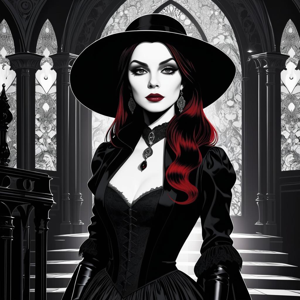 Gothic Vampire Graphic Novel Creation