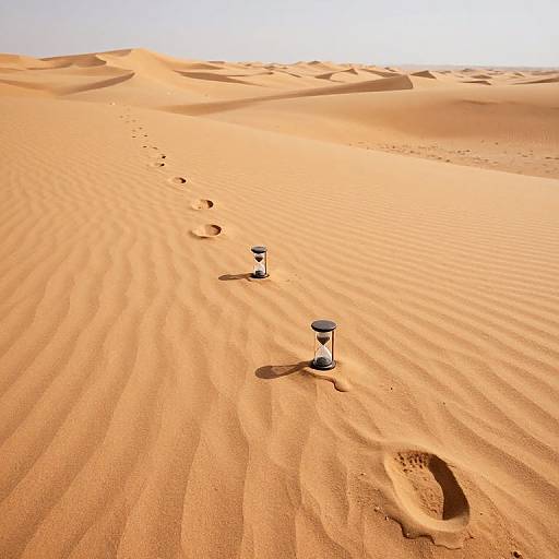 Surreal Desert of Melting Timepieces