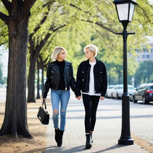 Couple Walking in the Outdoors Together