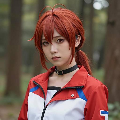 Photorealistic Female Todoroki Cosplay Portrait