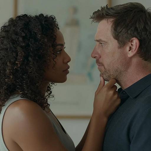 Intense Gaze Between Couple