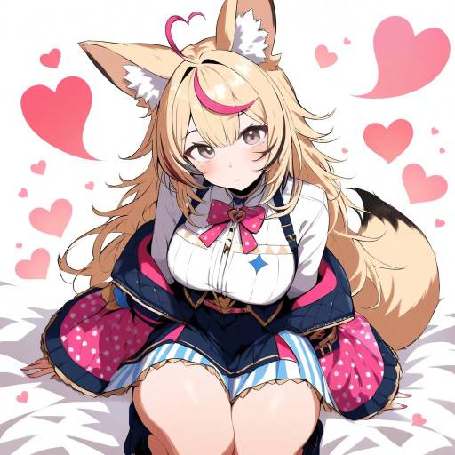 Charming Fox Girl Virtual YouTuber Artwork