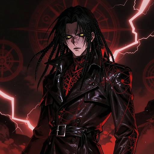 Dark Gothic Anime Sentinel Portrait
