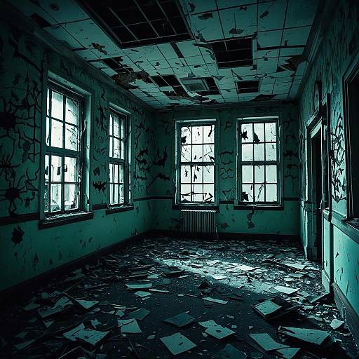 Abandoned Spooky Hospital Room