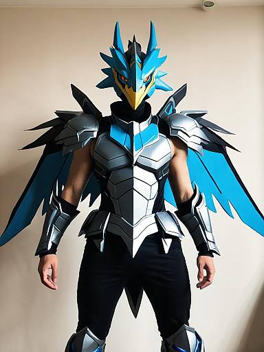 Man in Zekrom Cosplay Costume