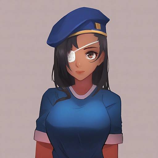 Illustration of Ana (overwatch), overwatch in the style of Nploser