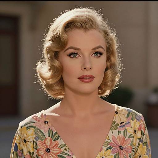 Retro Elegance: Vintage Blonde Glamour