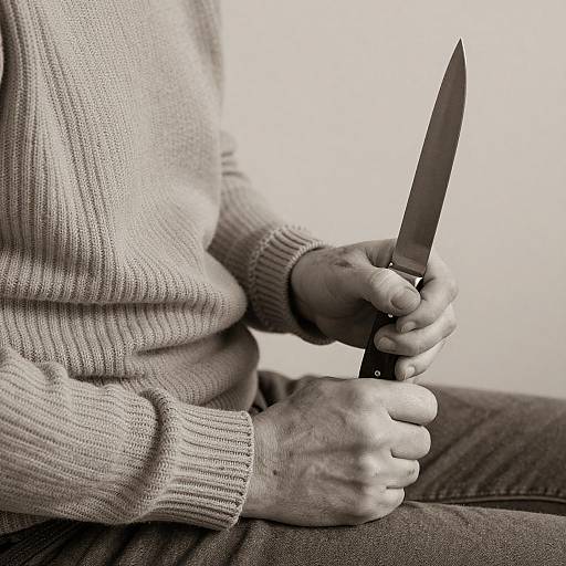 Mysterious Sepia Portrait of a Scarred Individual