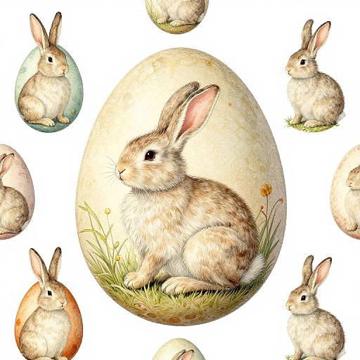 Colorful Easter Pattern Illustration