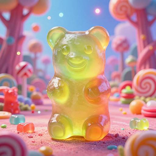 Neon Gummy Bear Thighs in Candyland