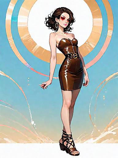 Bohemian Style Portrait of a Woman