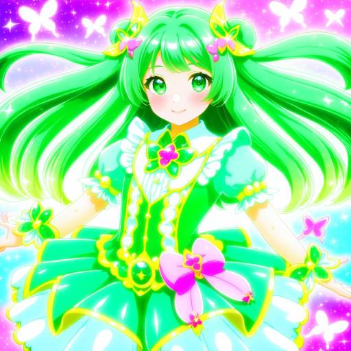 Illustration of Akimoto komachi, precure in the style of Iwamoto eiri