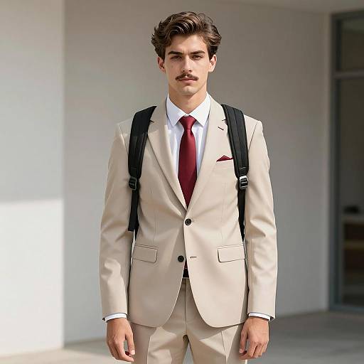 Stylish Young Man in Formal Attire